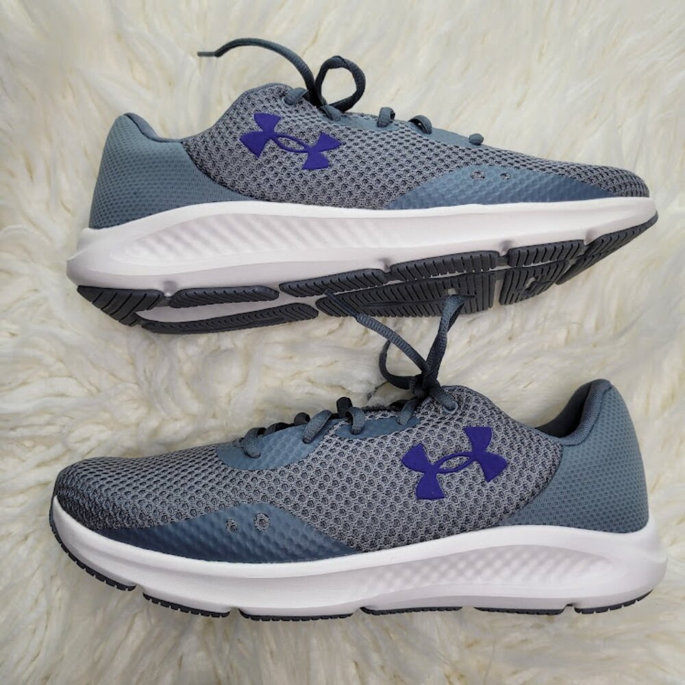 Under Armour Mens Charged Pursuit 3 running shoe sz 10 NEW gray